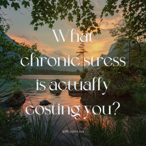 Has chronic stress become so normal that your focus is on life-ing over live-ing? A blog post by Lisa van Reeuwyk Reeuwyk of Bloom Business Development