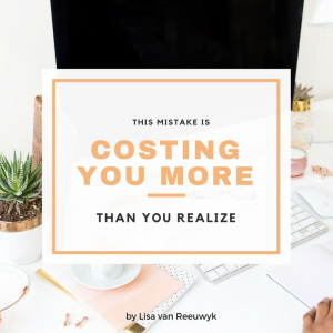 "This mistake is costing you more than you realize." - @BloomLisa