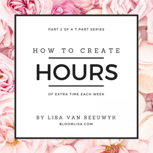 "Learn How to Create Extra Hours in Your Work Week With This Tip" - @BloomLisa